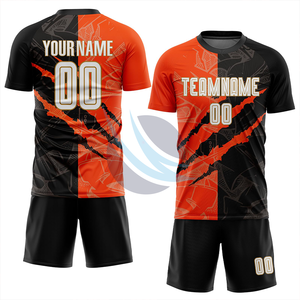 Kit d'uniformes de football pour hommes avec maillots de football personnalisés sublimés et tissu léger à séchage rapide pour match - Product Image 5
