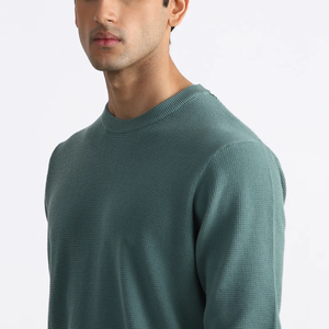 Sudadera informal de moda para hombre de otoño 2025, cuello suelto de Color sólido de manga larga para invierno de Bangladesh - Product Image 2