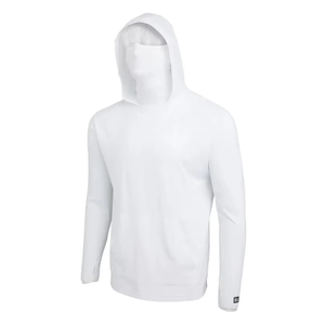 Camisa de Pesca con Capucha Azul para Hombre con Rayas Rojas y Blancas, Impresión por Sublimación, Protección UPF 50 Anti UV, Manga Larga - Product Image 2