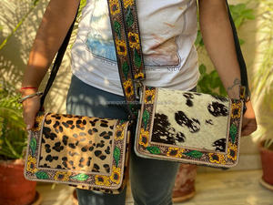 Outillage à main En Cuir Sac À Main Sac à Bandoulière Orné de Fourrure De Léopard Sac À Main En Cuir Femmes En Cuir Sacs - Product Image 3