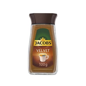 Meilleur prix café Jacobs Velvet instantané 100g café lyophilisé lisse et crémeux arôme riche pour la maison, le bureau et les voyages - Product Image 1