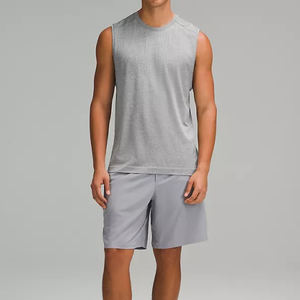 Camiseta sin mangas de algodón para hombre con logotipo personalizado Camisetas sin mangas de diseño suelto de verano Chaleco deportivo - Product Image 3