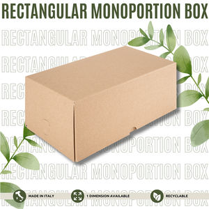 Hecho en Italia Cartón rectangular desechable ecológico Personalizable Mini Cake Board Postre Monoportion Holder - Product Image 2