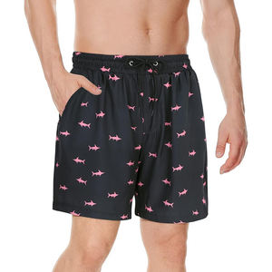 กางเกงชายหาดขาสั้นสำหรับผู้ชายกางเกงชายหาดแบบผูกเชือกแห้งเร็วพิมพ์ลายแนวสตรีทแบบลำลองสำหรับว่ายน้ำฤดูร้อนดีไซน์ใหม่ล่าสุด - Product Image 3