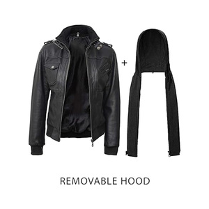 Blouson aviateur en cuir Blouson en cuir pour homme en cuir véritable - Product Image 3