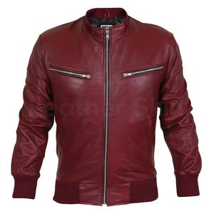 Veste en cuir pour homme Produit tendance Veste en cuir pour homme Toile Tissu Stand Vêtements d'hiver personnalisés pour homme High Street - Product Image 5