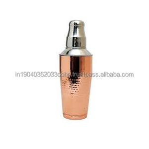 Coctelera con acabado de espejo negro de bronce dorado, herramientas de acero inoxidable para Bar, coctelera de calidad Premium de cobre y latón para - Product Image 4