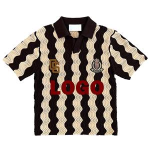 Streetwear personnalisé vêtements de sport pour hommes maillot Boxy col en V chemise polyester broderie sublimation maillots de football américain T-Shirt - Product Image 4