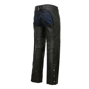 ขายส่งหนังผู้ชายคุณภาพสูง Chaps พิมพ์โลโก้ที่กําหนดเองราคาถูกหนัง Chaps - Product Image 3