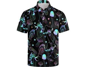 เสื้อสำหรับผู้ชายระบายความร้อนแบบแห้งพอดีตัวสำหรับกีฬากลางแจ้งปักลายพิมพ์ซับลิเมชันกันรอยยับ - Product Image 3