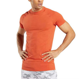 Camisetas con estampado sólido de gran tamaño para hombre de alta calidad, ropa de calle Hip Hop personalizada, Jersey Formal de manga corta al por mayor - Product Image 6