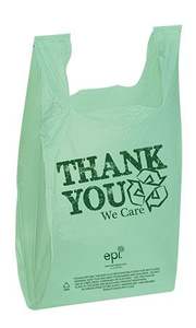 Prix bon marché Hdpe merci t-shirt sacs au détail en plastique t-shirt supermarché épicerie sac à provisions - Product Image 3
