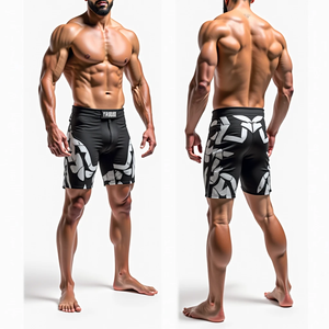 Pantalones Cortos de Lucha MMA Sublimados Ecológicos, Pantalones Cortos de Grappling BJJ Sin Gi para Hombre, Venta al por Mayor, Tela Oxford, Cintura Elástica, Transpirables - Product Image 6