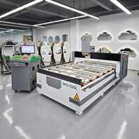 Machine de gravure laser CNC 120W pour surfaces de grande surface, avec support en verre miroir, pour le retrait de peinture
