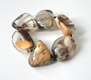 Européen américain printemps été mode écologique acrylique personnalisable largeur de bande Macaron coloré carré café géométrique - Product Image 6