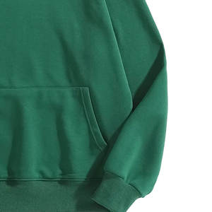 Sudaderas con capucha de manga larga de Color personalizado sólido de alta calidad para hombres, Sudadera con capucha cómoda de gran tamaño con etiqueta privada para adultos - Product Image 2