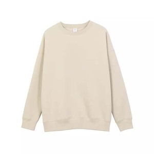 Sudaderas con logotipo personalizado 330GSM básicas de alta calidad de manga larga Vintage 100% algodón polar en blanco liso hombres sudadera 2025 - Product Image 1