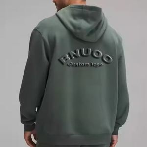 Custom Logo Hoodies Unisex High Quality Anti-shrink Heavyweight Oversize Stringless Fleece Men's 3d Embossed Hoodie - Product Image 5