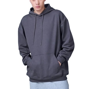 Sudadera con Capucha Extra Grande de Felpa Francesa 100% Algodón, Gruesa, de Alta Calidad, para Hombre, Estilo Vintage, Lavado Ácido - Product Image 5