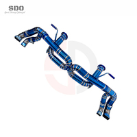 Tuyau d'échappement arrière droit SDO de style luxueux de haute qualité en titane bleu brûlé pour Audi R8 V10 5.2L 2016-2024