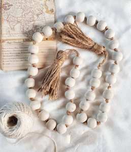 Guirlande en résine faite à la main pour mariage et fête décor élégant perles florales guirlande chaîne personnalisé décor à la maison usine en gros - Product Image 4