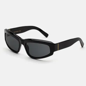 Neue 2024 Damen Herren Mode Retro Y2K Stil CatEye Sonnenbrille mit Acetatrahmen UV-Schutz trendige Brille für Export