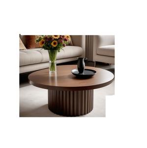 Ensemble de table basse en bois rustique antique, parfait pour le style de mobilier de salon classique - Product Image 1