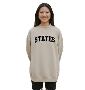 Sudadera de Forro Polar con Cuello Redondo y Bordado Frontal de la Fraternidad Alpha Epsiloni, Estilo Universitario, para Mujer, Invierno - Product Image 2