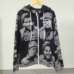 Sweat à capuche en molleton de coton/polyester pour homme, imprimé logo automne, impression numérique, finition teinte unie pour sublimation - Product Image 5