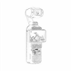 Hongdak nhà máy PO cket Gimbal máy ảnh cầm tay máy ảnh kỹ thuật số du lịch vẻ đẹp cho OS mo PO cket 3 - Product Image 2