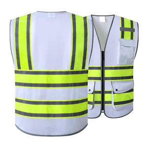 2025 personnalisé haute qualité hommes réfléchissant sécurité été Mandarin toile gilet de travail étanche à l'eau vêtements extérieurs OEM/ODM - Product Image 3