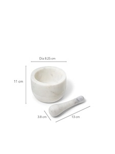 Mortero y Maja de Mármol Natural Sólido de Diseño Moderno para Triturar y Moler de Forma Eficiente, Ofrece Durabilidad a Largo Plazo - Product Image 2