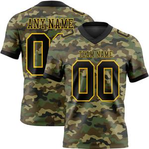 เสื้ออเมริกันฟุตบอลแบบสั่งทำพิเศษ 100% โพลีเอสเตอร์ แห้งเร็ว ระบายอากาศได้ดี ทรงสปอร์ต สีสันปรับแต่งได้เต็มที่ - Product Image 3