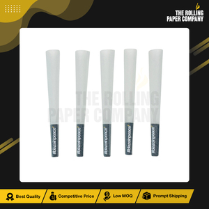 Exportateur d'origine indonésienne de bonne qualité Taille 115/30MM Papier de pâte de bois de riz pur blanchi Fait sur mesure Cônes pré-roulés - Product Image 2