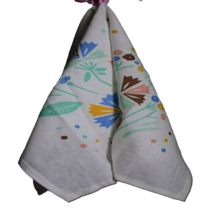 100% Organic Cotton <b>Linen</b> <b>Tea</b> <b>Towel</b> Breathable Eco-Friendly with Custom Floral Logo Cheap Promotional Sale Kitchen <b>Towel</b> Gift - Product Image 4