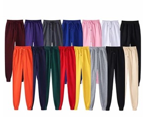 Diseño de logotipo de impresión de bordado personalizado OEM para pantalones de Otoño de hombre de Mujer Pantalones deportivos de talla grande - Product Image 1