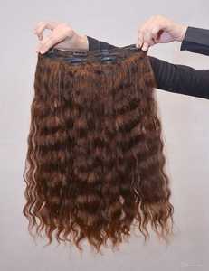 Extensiones de Cabello Natural Indio Sin Enredos, Tejido a Mano, Doble Trama, Liso, Crudo, para Extensiones de Cabello, Paquetes de Cabello Pre-Adheridos Asequibles, Fabricante de Cabello - Product Image 2