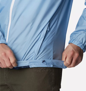 Veste coupe-vent légère à capuche pour homme, logo personnalisé, vente en gros, résistante à l'eau, avec ourlet réglable, pour la randonnée - Product Image 6