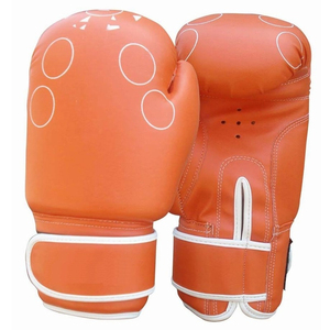 ถุงมือชกมวยหนังสีดำสินค้าสำหรับต่อสู้สั่งทำได้ - Product Image 2