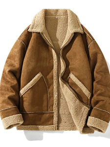 Men High-End PU Leather Jacket | Thickened Plus Velvet Winter <b>Coat</b> Large Size Fashion Outerwear Wholesale - Product Image 4