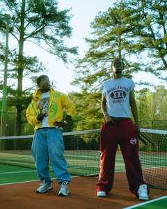 กางเกงวอร์มขาบานกว้างสำหรับผู้ชายกางเกงวอร์มทรงหลวมผ้าคอตตอนรุ่นออกแบบได้ตามต้องการ - Product Image 5