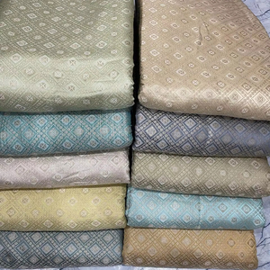 Lightweight Brocade Jacquard Fabric Ideal for Flowing Dresses and Elegant <b>Curtains</b> Wholesale Textile Supply - Product Image 1