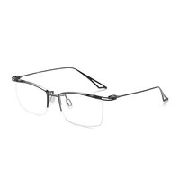 Gafas de juego para hombre, gafas ópticas de Metal de titanio, lentes transparentes, bloqueo de luz azul, antifatiga ocular, ordenador