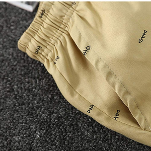 Pantalones cortos de yoga deportivos para hombre 100% algodón al por mayor con logotipo personalizado nueva moda entrenamiento impreso ropa deportiva bordada - Product Image 3