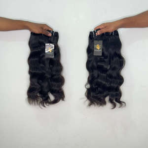 Extensiones de Cabello Liso Vietnamita, Ondulado y Rizado, Cabello Humano Natural de Templo Indio, Proveedores de Cabello Humano Ondulado y Rizado - Product Image 1