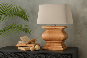 Lámpara de Madera Compacta Ecológica, Decorativa para Escritorio, Oficina, Dormitorio, Iluminación Interior para el Hogar, Ahorro de Espacio, Moderna, Práctica y Elegante - Product Image 4
