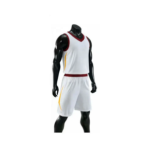 Ensemble maillot et short de basket-ball sans manches uniforme d'équipe personnalisé pour hommes Kit ODM imprimé par sublimation fournisseur de vêtements de sport en gros - Product Image 5