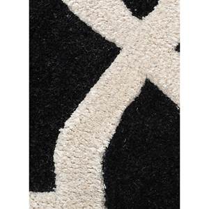 พรมขนสัตว์และใยวิสโคสสีเทาและสีดำ ทอมือ สำหรับบ้าน รุ่น Taq-373 - Product Image 3
