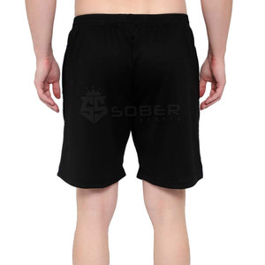 Shorts de course pour hommes style urbain, motif uni, taille élastique, fermeture centrale, respirant, séchage rapide, couleur personnalisable, marque privée - Product Image 3