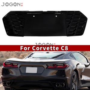 Pour <span class=keywords><strong>Chevrolet</strong></span> <span class=keywords><strong>Corvette</strong></span> C8 Stingray Z51 HTC Coupé 2020 2021 2022 2023 2024 2025 Cache de plaque d'immatriculation arrière en plastique ABS - Product Image 2